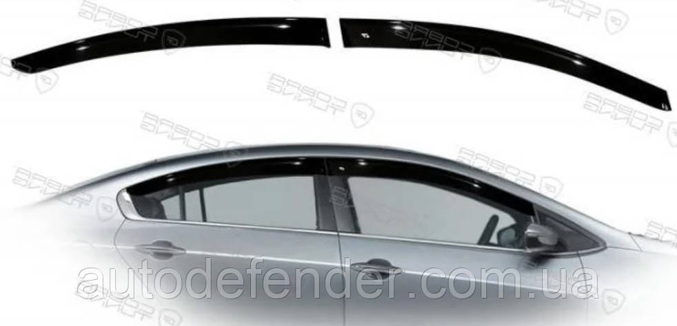 Дефлектори вікон (вітровики) Kia Cerato 3 Forte K3 2013-2019 sedan, Autoclover - Cobra Tuning, K13612