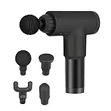 Вібраційний ударний м'язовий масажер Fascial Gun KH-320 4 насадки М'язовий ударний масажер, фото 2