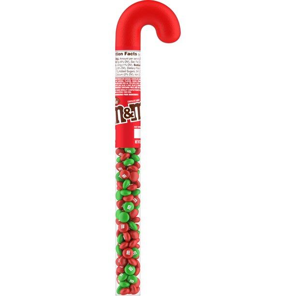 Велика Тростинка з драже M&m's Christmas Milk Chocolate Candy Cane 85.1 g, фото 1