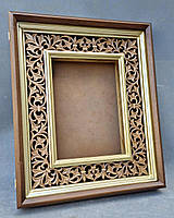 Рівний кіот з внутрішньої різьбленою дерев'яною рамою і штапиками під золото, фото 9