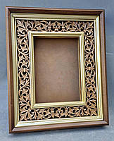 Рівний кіот з внутрішньої різьбленою дерев'яною рамою і штапиками під золото, фото 10