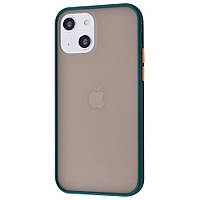 Протиударний матовий чохол для iPhone 13 mini зелений бампер