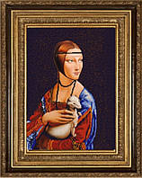 НИК-9752 Дама з горностаєм. Леонардо да Вінчі. Схема для вишивки бісером ТМ Коник. 29 х 39 див.