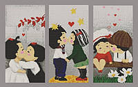 НІК-9643 Триптих "Любов". Схема для вишивки бісером ТМ Коник