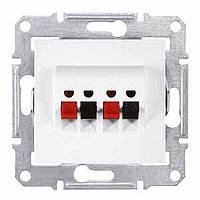 Розетка Schneider-Electric Sedna Аудио белая ( SDN5400121)