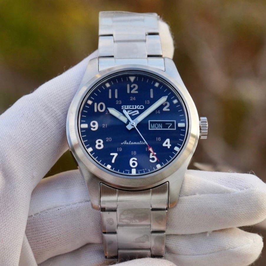 Чоловічі Годинники Seiko 5 SRPG29K1 Military Sports Automatic 4R36 100m