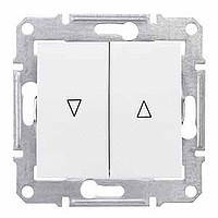 Вимикач Schneider-Electric Sedna д/жалюзі білий ( SDN1300121)