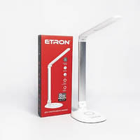 Настольная светодиодная лампа ETRON Desk Lamp step 8W 3000-6000K белая-серебро