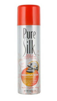 Піна для гоління Barbasol жіноча Pure Silk для чутливої шкіри