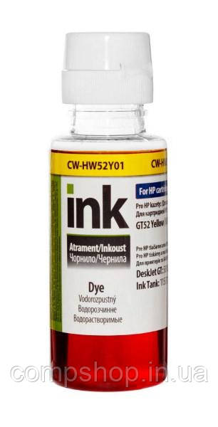 Чорнило HP Ink Tank 115/315/415 100мл  Yellow  (CW-HW52Y01)  *ColorWay (код 106581)