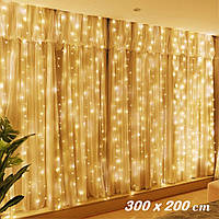 Гірлянда штора водоспад LED Star Curtain Garlang 320 3х2м Warm White