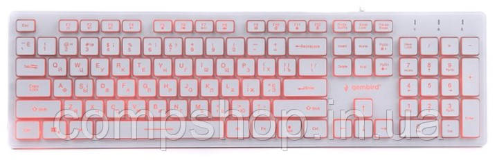 Клавіатура Gembird KB-UML3-01-W-UA White USB (код 116985)