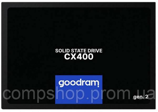 Твердотільний диск 2.5" 128GB Goodram CX400 gen. 2 (SATA 6Gb/s, 550/460MB/s) (SSDPR-CX400-128-G2) (код, фото 1