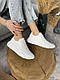 Кросівки жіночі білого кольору з перфорацією, фото 2