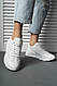 Кросівки жіночі білого кольору з перфорацією, фото 7
