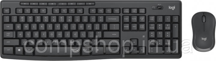 Клавіатура+миша Logitech Wireless MK295 Silent Graphite (920-009807) (код 120238)