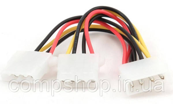 Кабель живлення Molex (F) -> 2хMolex (M) Cablexpert CC-PSU-1 (код 114444)