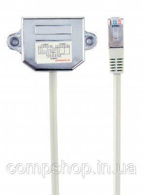 Розгалужувач порту Cablexpert NCA-SP-02   8P8C: RJ-45 тато в дві RJ-45 розетки  (код 114449)