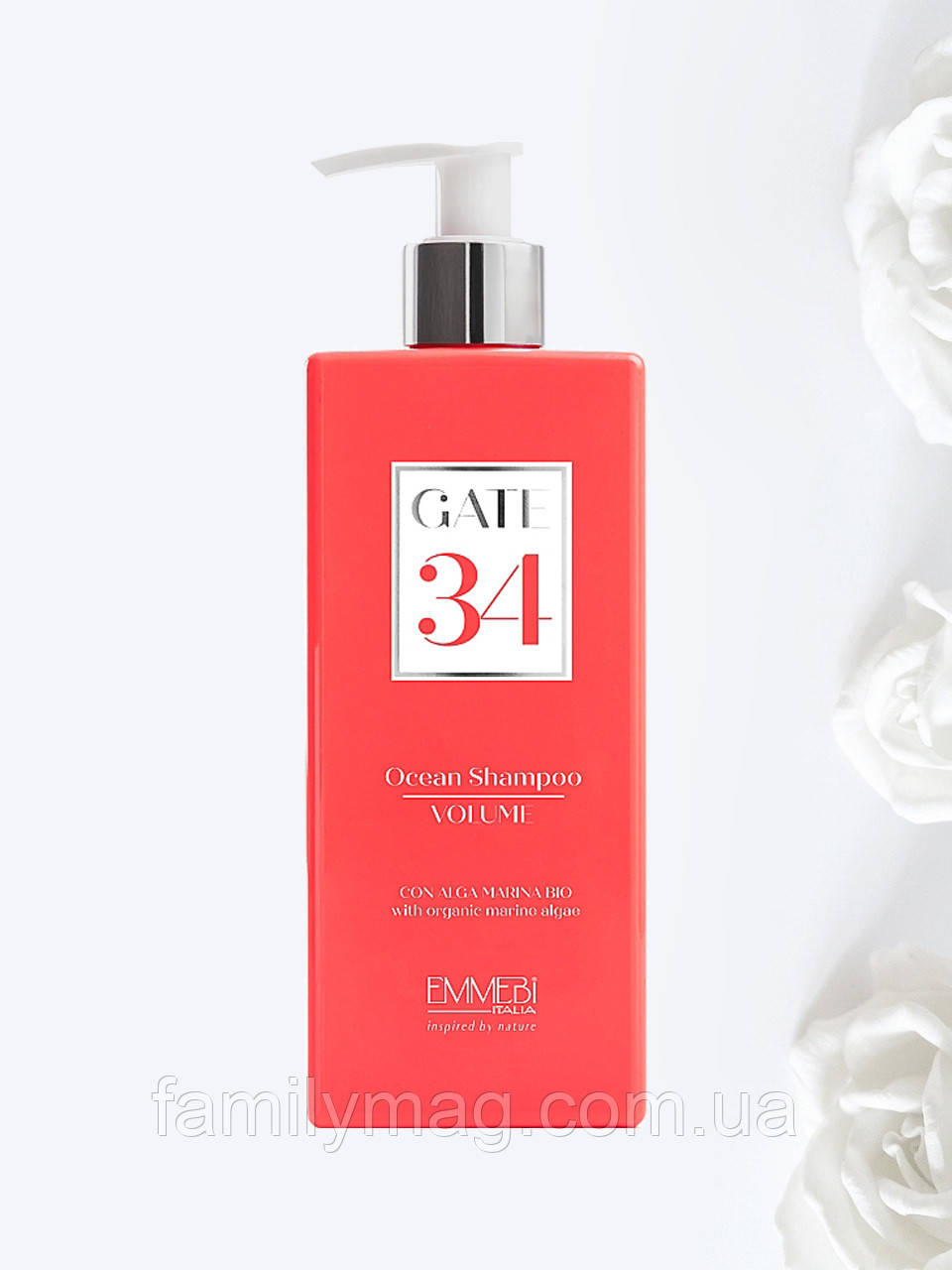 Шампунь для об'єму волосся Gate 34 Wash Ocean Shampoo Volume Emmebi Italia 250 мл