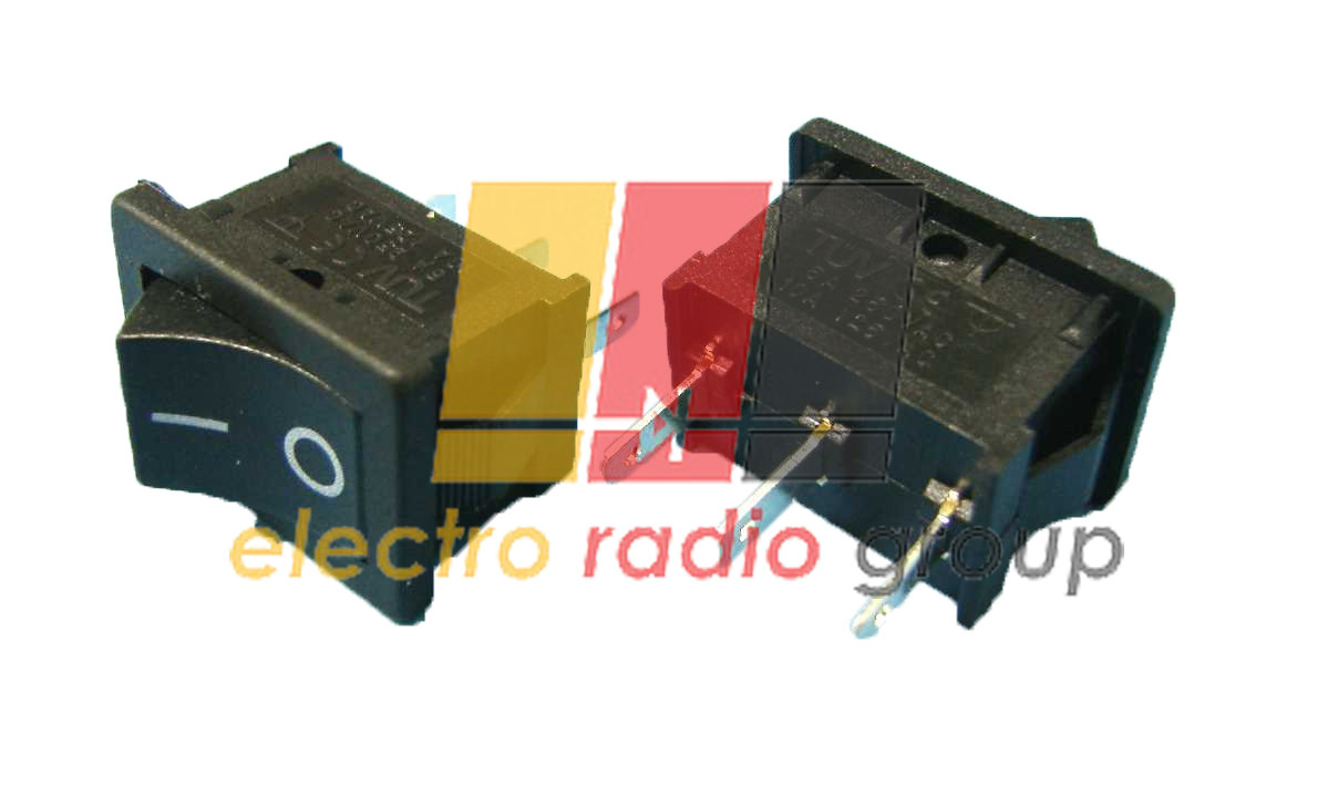 Перемикач MRS-102A (ON-ON), 3pin, 6A, чорний