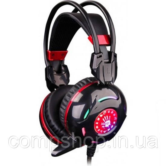 Навушники / Гарнітури Навушники з мікрофоном A4-Tech G300 Bloody (Black+Red)  (код 91816), фото 1