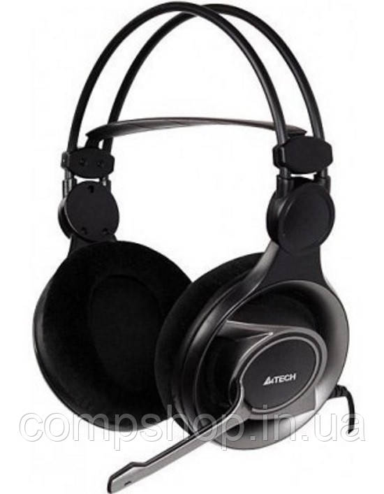 Навушники / Гарнітури Навушники з мікрофоном A4-Tech HS-100 (Black)  (код 91818)