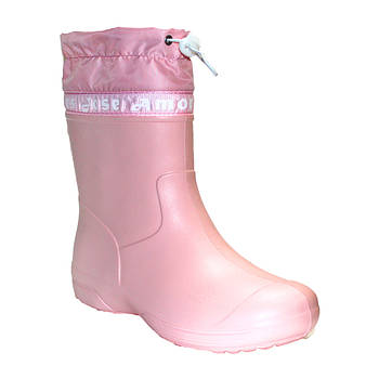 Непромокальні чоботи з утяжкой з піни, гумові чоботи рожеві