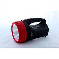 Фонарь-прожектор аккумуляторный YJ-2829 светодиодный на аккумуляторе Черно-красный