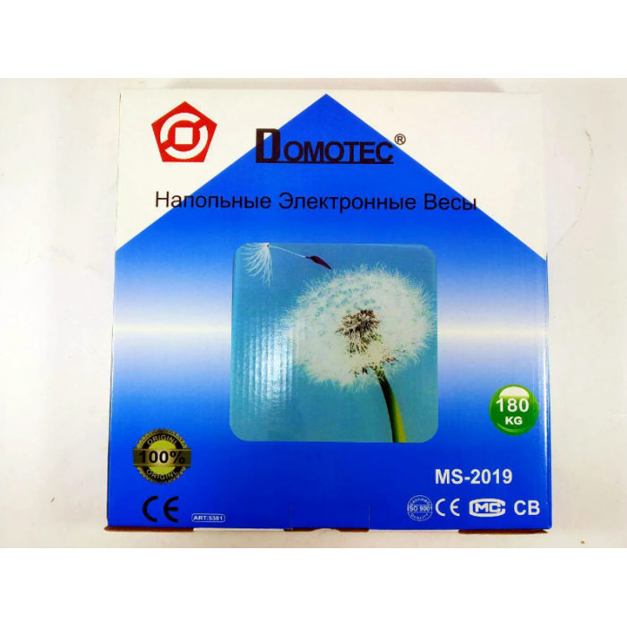 Электронные напольные весы Domotec MS-2019 до 180 кг с ЖК дисплеем С ОДУВАНЧИКОМ - фото 4 - id-p1526580267