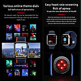Смарт годинник T500 + Pro Watch 8 series Чорні Smart Watch Фитнес браслет HiWatch 8, фото 8