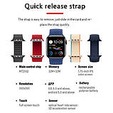 Смарт годинник T500 + Pro Watch 8 series Чорні Smart Watch Фитнес браслет HiWatch 8, фото 11