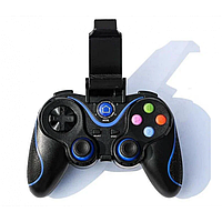 Беспроводной Bluetooth джойстик Gen Game V8 Чёрный с синим