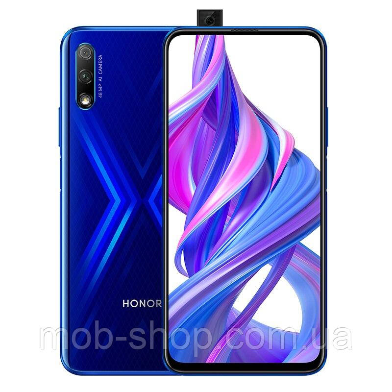 Потужний смартфон Honor 9X 6/64Gb blue сенсорний мобільний телефон Хонор з великим екраном