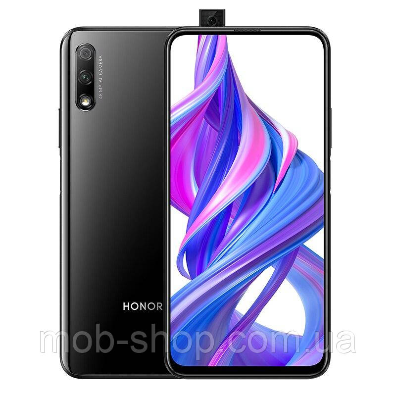 Потужний смартфон Honor 9X 6/64Gb black сенсорний мобільний телефон Хонор з великим екраном