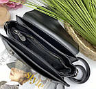 Сумка жіноча прямокутна з клапаном та довгим ремінцем 21*16 см Nata, фото 6