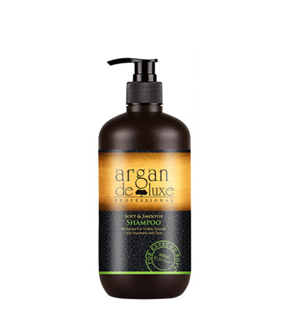 ШАМПУНЬ ДЛЯ ПРИДАТКА ГОЛОДКОСТІ ВОЛОСАМ SOFT AND SMOOTH ARGAN DE LUXE (КАНАДА)300 мл, фото 1