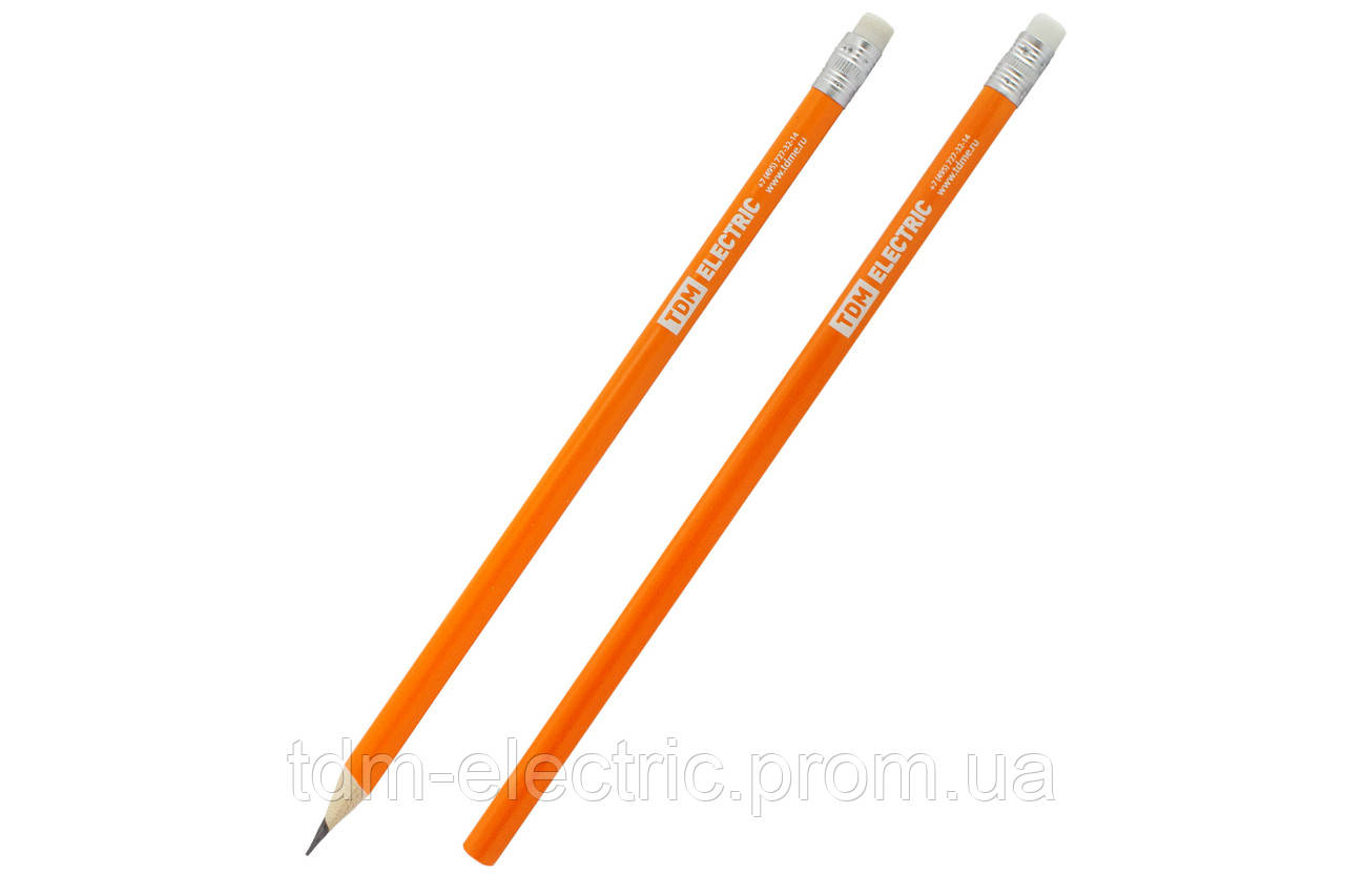 Карандаш простой с ластиком TDM, цена 7.97 грн — Prom.ua (ID#1526639246)