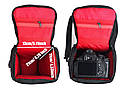 Сумка для фотоапарата , протиударний чохол Чорний з червоним ( код: IBF061BR ), фото 7