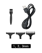 Електричний триммер для волосся Kemei KM-700A бездротова професійна машинка для стрижки волосся, фото 5