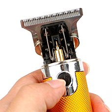 Електричний триммер для волосся Kemei KM-700A бездротова професійна машинка для стрижки волосся, фото 3