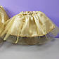 Костюм Карновальна Маска новорічний 4-8 років спідниця фатинова та обруч золотий колір 1 шт, фото 6