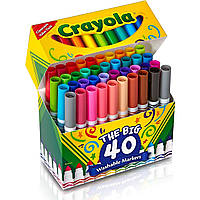 Crayola Толстые смывающиеся фломастеры маркеры Ultra Clean Washable Markers Крайола
