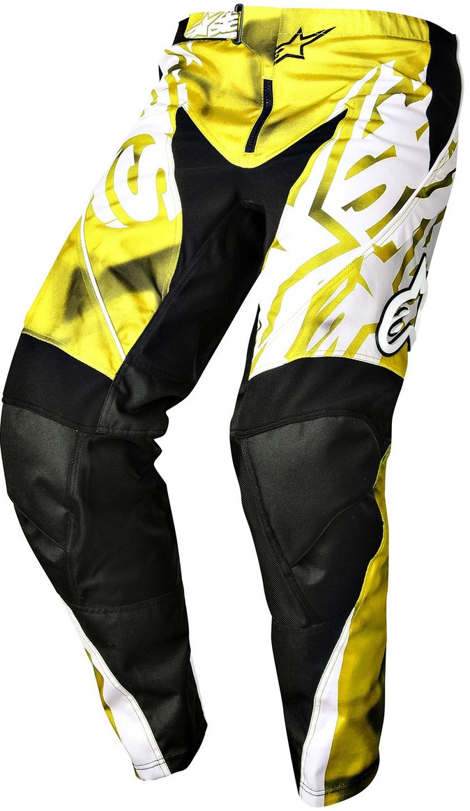 Мотоштани Alpinestars Racer жовтий/чорний, 32