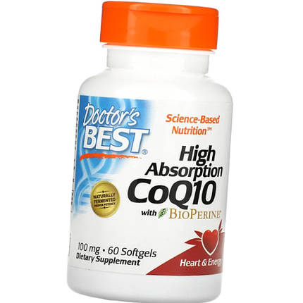 Коензим Q10 High Absorption CoQ10 100 mg 60 капс гел, фото 2