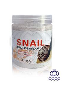 Скраб для обличчя та тіла Snail Massage Cream з муцином равлика 350 г