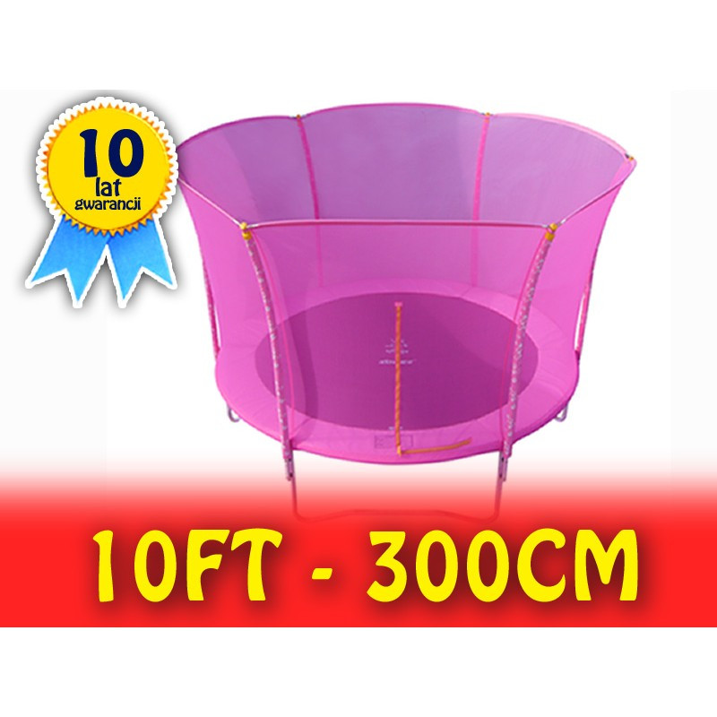 Батут дитячий Kogee 10FT — 305 (312 см) см РОЗОВИЙ!