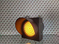 Светофор 200мм  LED двухсторонний, желтый мигающий сигнал, NewPharos-12 Вт/220В
