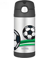 Thermos FUNtainer Дитячий термос з трубочкою 355мл, футбол 120010