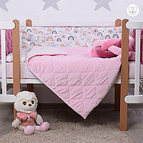 Комплект постільної білизни в ліжечко Baby Veres Velour Rainbow 5 одиниць, фото 3