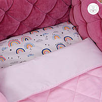 Комплект постільної білизни в ліжечко Baby Veres Velour Rainbow 5 одиниць, фото 5